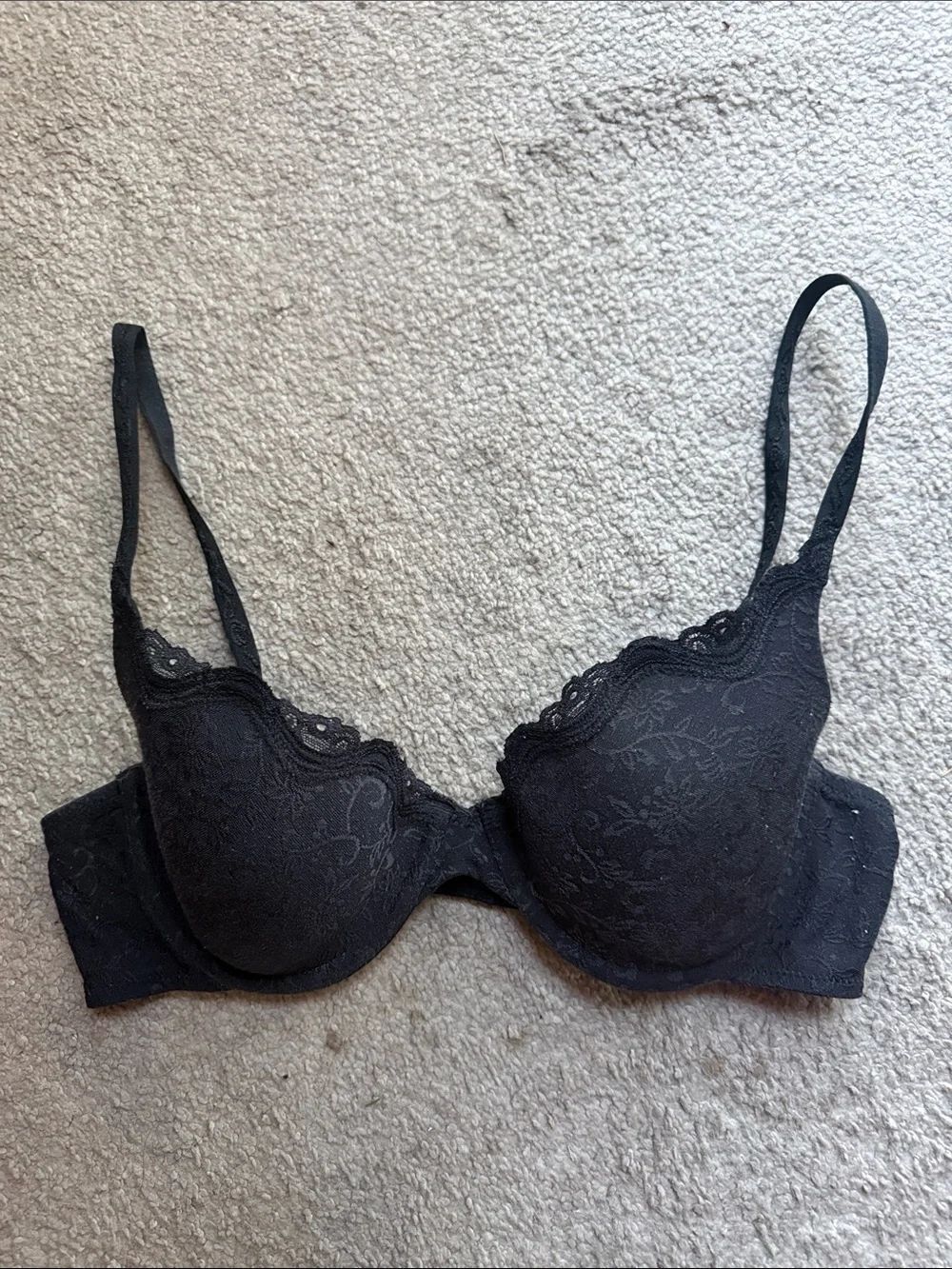 Maidenform Comfort Devotion Your Lift Black Lace Bra - Picture 3 of 9